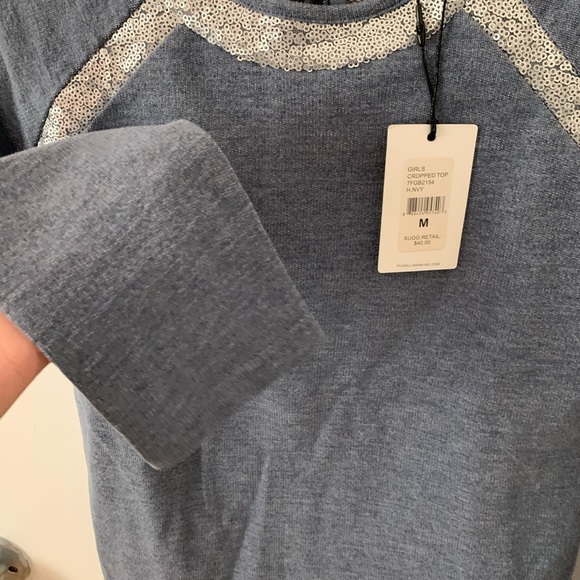 NWT 7 for all Mankind kids sequence long sleeve - Picture 6 of 7